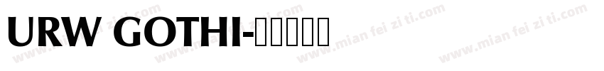 URW GOTHI字体转换